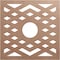 Ekena Millwork Chevron Wood Fretwork Pierced Ceiling Medallion, Wood (Paint Grade), 24"OD x 6 1/4"ID x 3/8"T CMWP24X24X0375CHMF - alternate 1